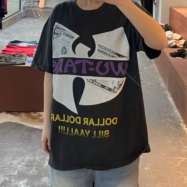 빈티지 베이클럽 프린팅 반팔 H2396