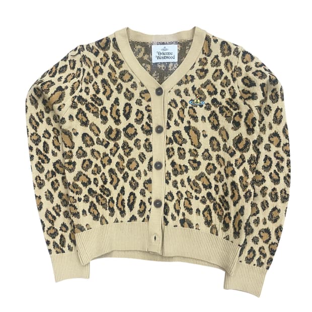 비비안웨스트우드 레오파드 가디건