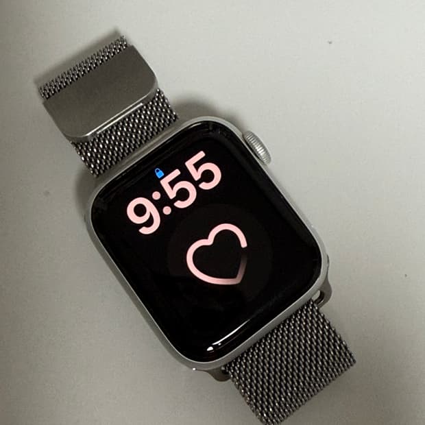 애플워치6 40mm 실버 gps+셀룰러