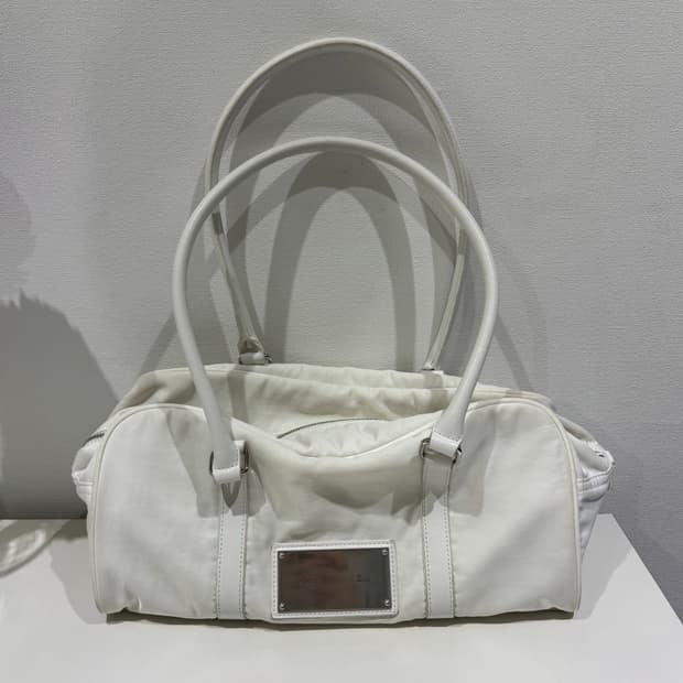 마뗑킴 나일론 보스턴 백 아이보리 Matin Kim Nylon Bosto