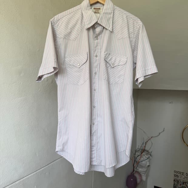 RUDDOCK BROS 웨스턴 스트라이프 셔츠