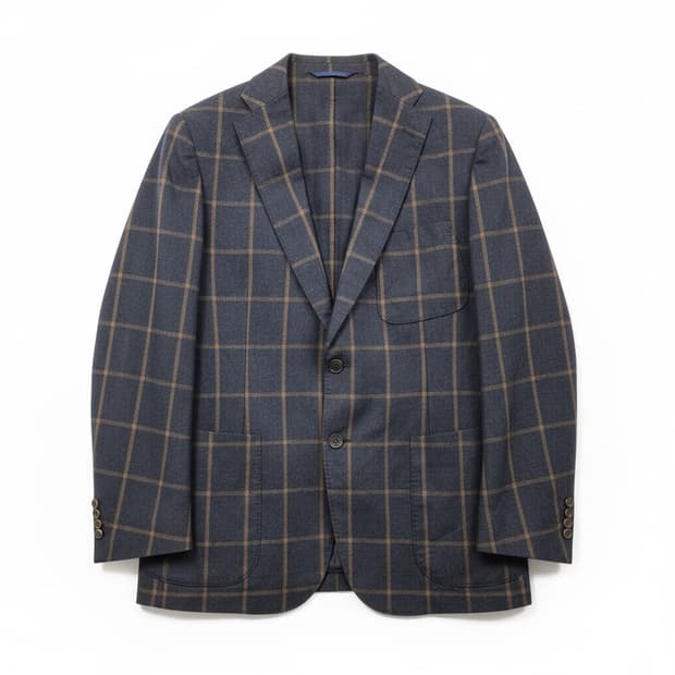 란스미어 LANS MERE 체크 자켓 (Made in Italy) 100