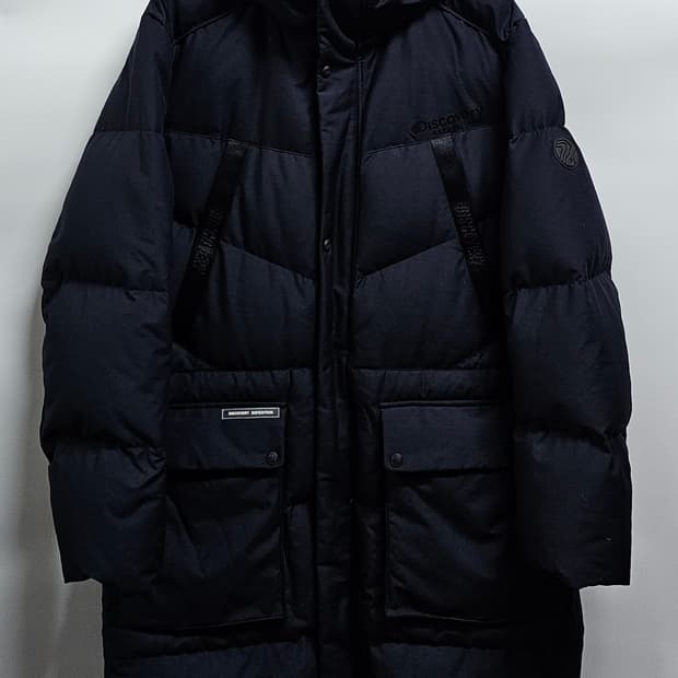 디스커버리 덕다운롱패딩 100