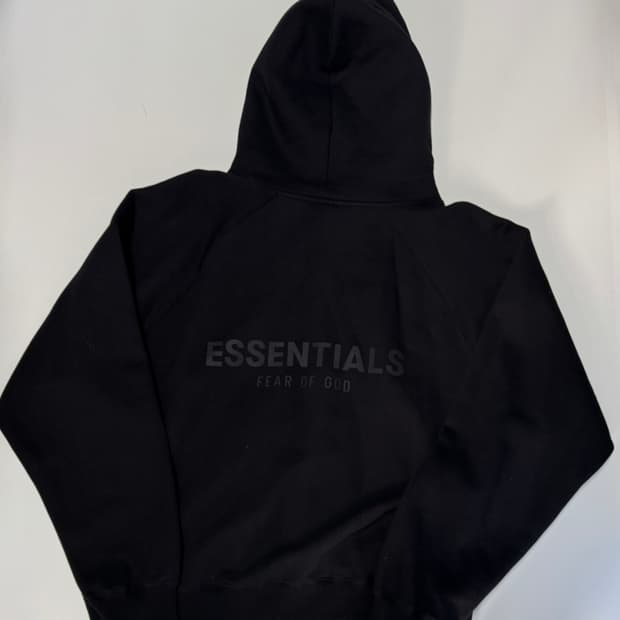 피어오브갓 에센셜 오버핏 기모 후드티 XL~ 블랙