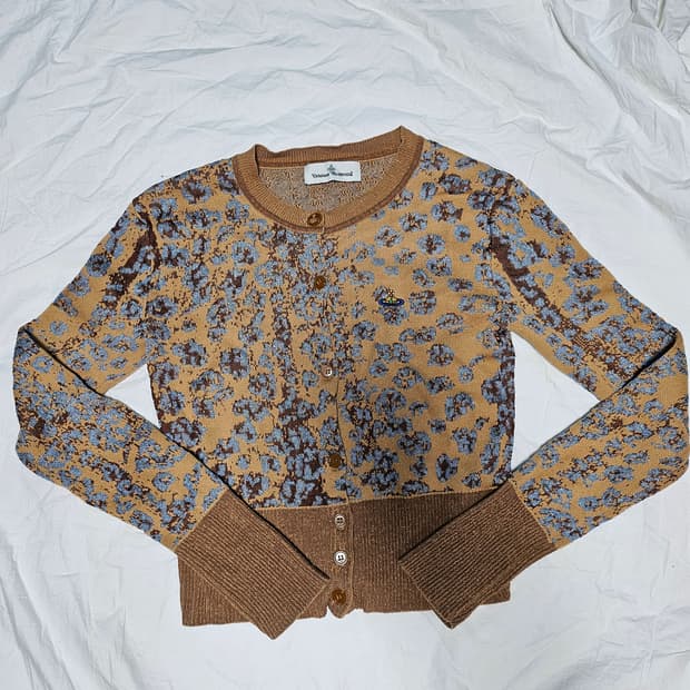 비비안 웨스트우드 레오 카디 레오파드 가디건 S