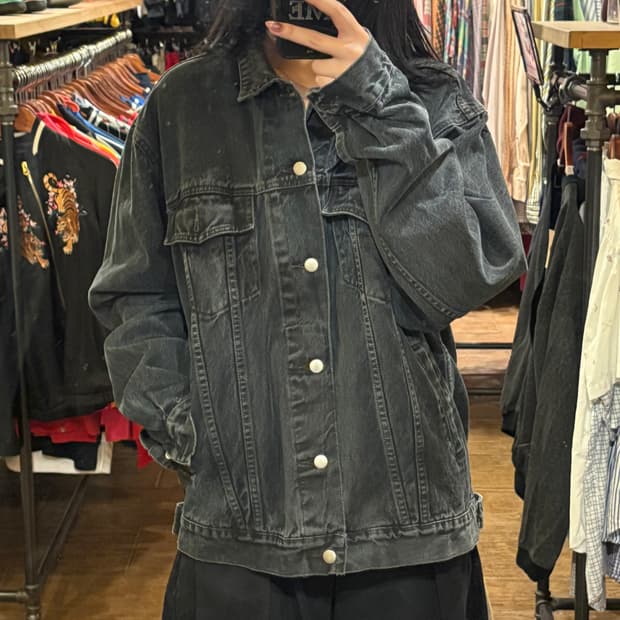 [HI] VTG데님자켓 흑청