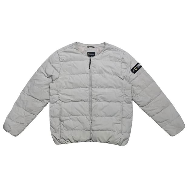 내셔널지오그래픽 헤론 U넥 라이트웨이트 다운점퍼 베이지 XXXL