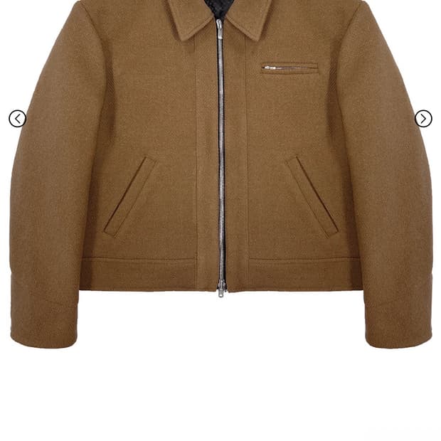 [3] 카미엔 그리드 울 자켓  카멜