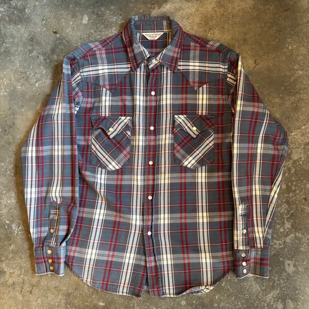 00년대 리바이스 레드탭 헤비코튼 웨스턴 셔츠