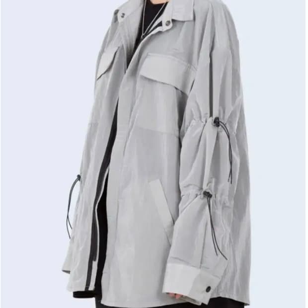 라우코하우스(Raucohouse) 소매 스트링 크링클 셔츠 자켓