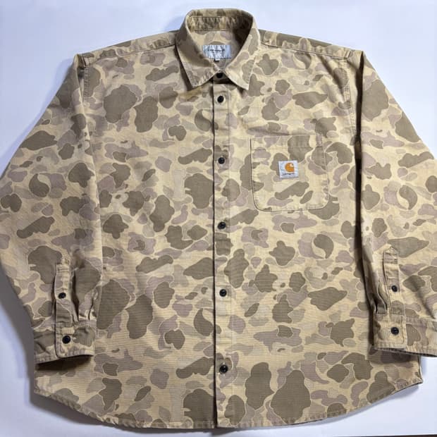 칼하트 카모 덕 오버셔츠 XL