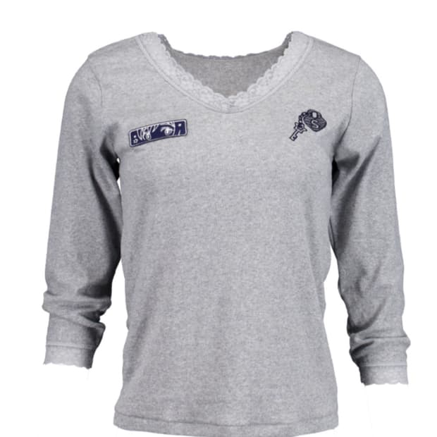 샬롬클럽  GOTTI LACE TOP GRAY 