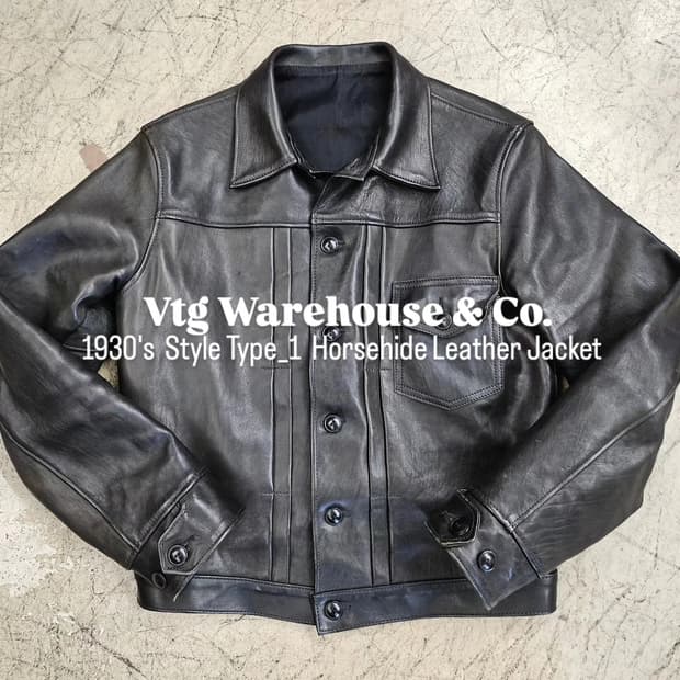 1930's  Style Type_1  Horsehide Leather 