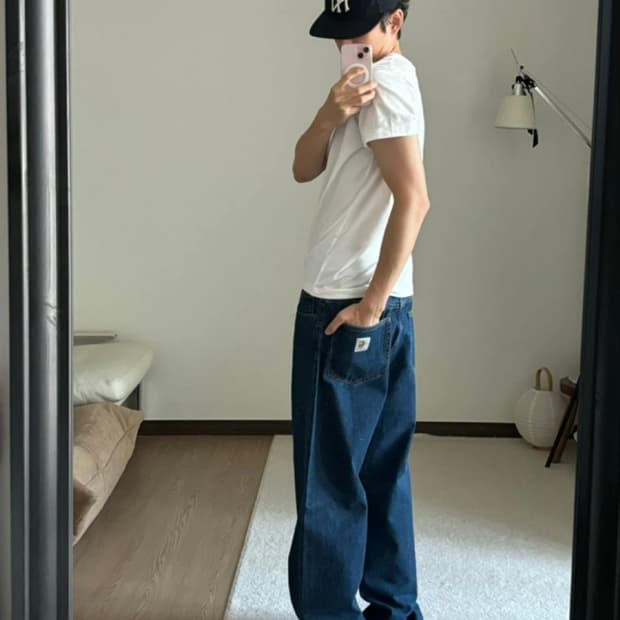 칼하트 WIP 랜드온 팬츠 W28 데님