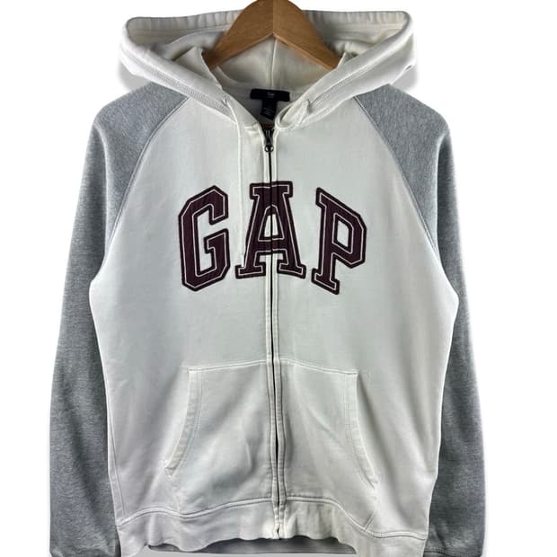 갭 희귀 나그랑 화이트 그레이 브라운 후드집업1874