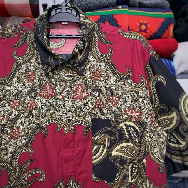 [XL] VTG 멀티패턴 셔츠