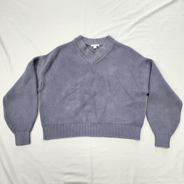 코스 브이넥 가오리핏 니트