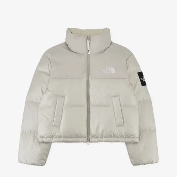 노스페이스 눕시온볼 노벨티 여성 숏패딩 크림베이지 (100)