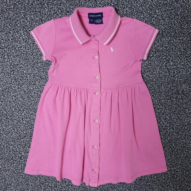 [무료배송][110]폴로 키즈 코튼 카라 원피스