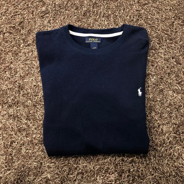 폴로 랄프로렌 와플 롱슬리브