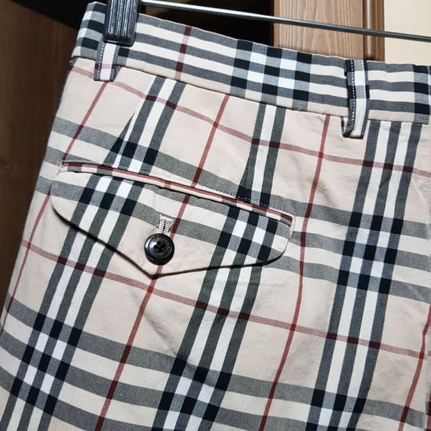 공용/버버리 일본 노바체크 테이퍼드 면팬츠/2덕