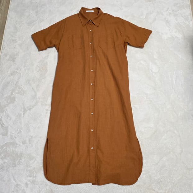 (F)여성 MOODNING 반팔 롱 원피스