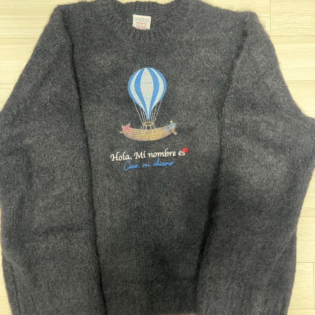 Stu 모헤어 열기구 니트 M사이즈