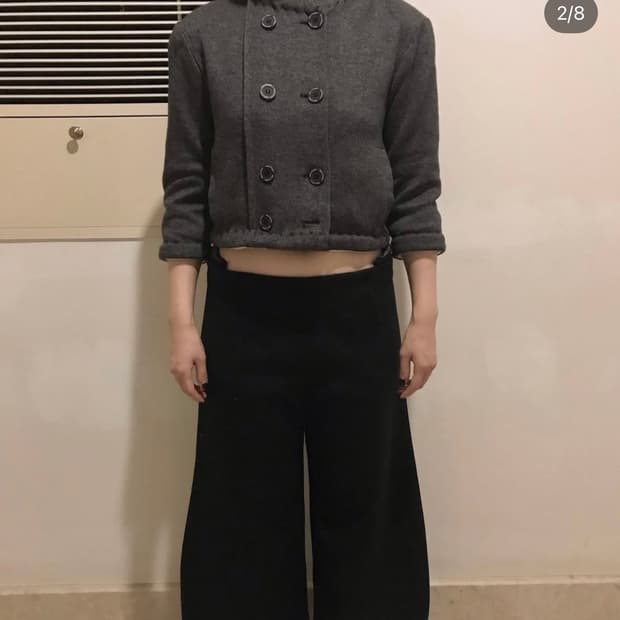 에옹쓰 Classic Aged Wool Cardigan_black