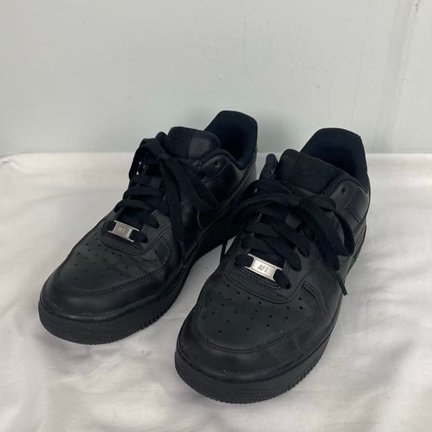 나이키 에어퍼스 트리플블랙 올검 230