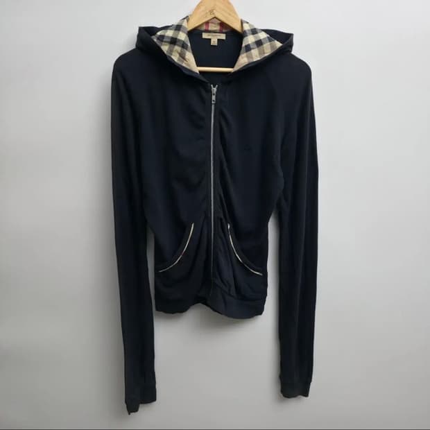 Burberry 버버리 노바체크 딱붙핏 슬림핏 후드집업 아베크롬비홀리스터