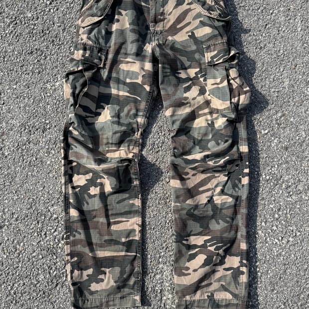 AlphaIndustries 알파인더스트리 우드랜드 립스탑 카모 카고팬츠