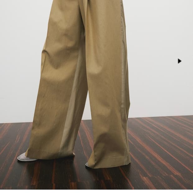 (새제품) 렉토 콘트라스트 밴딩 와이드팬츠 M (25년)