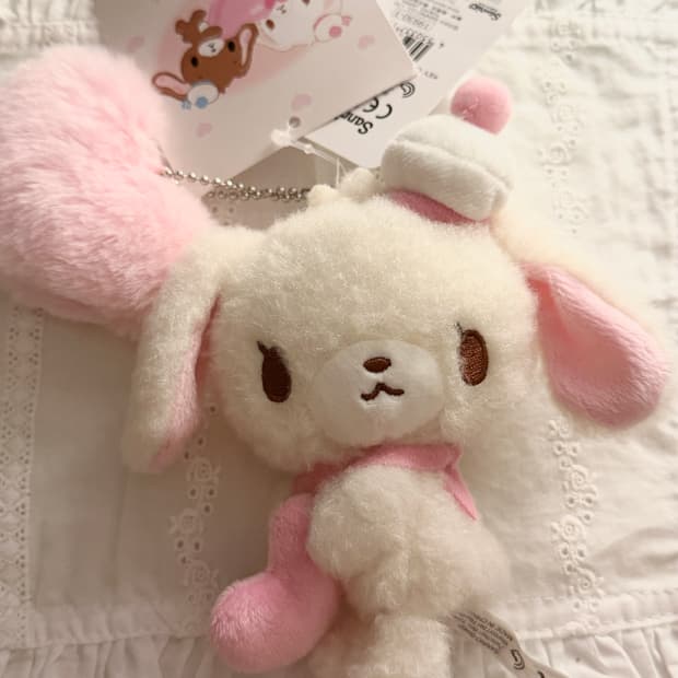 산리오 슈가바니즈 시로우사 헤이세이 하트 마스코트