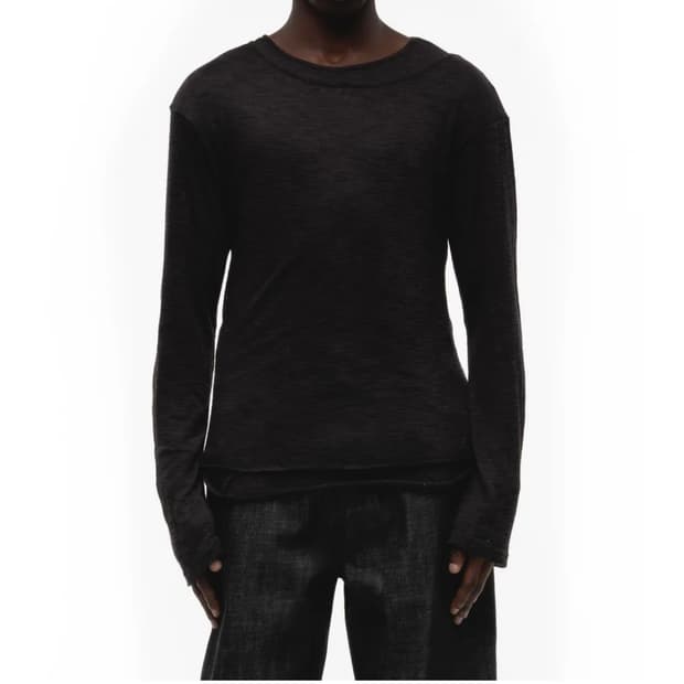 노페이스스튜디오 레이어드 롱슬리브 블랙 2