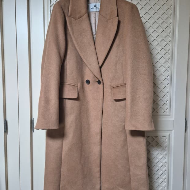 밀라숀 캐시블랜딩 누빔 롱코트