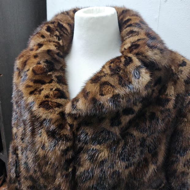 진도모피 엘페 밍크호피자켓 숏자켓 밍크코트M