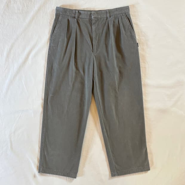 [ 34 ] 90s 폴로 랄프로렌 더블 스트랩 투턱 치노 코튼 팬츠