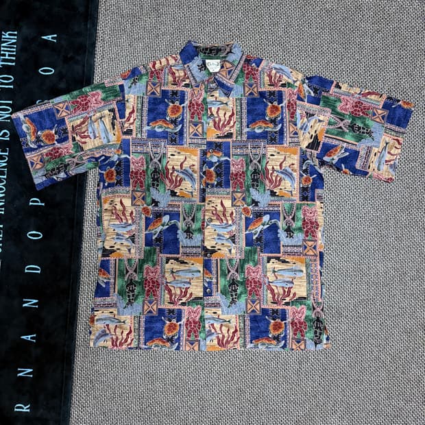 90~00s made in usa 하와이안셔츠