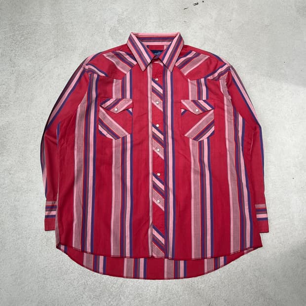 랭글러 웨스턴 스트라이프셔츠 s10762