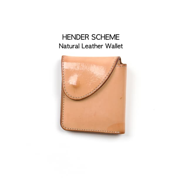 Hender Scheme 네추럴 레더 월렛
