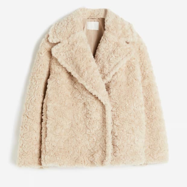 H&M 테디 재킷 아이보리