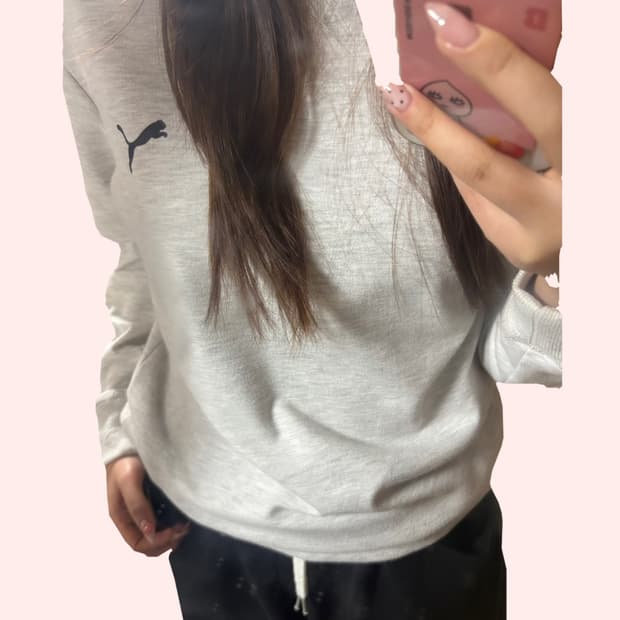 푸마 맨투맨 화이트