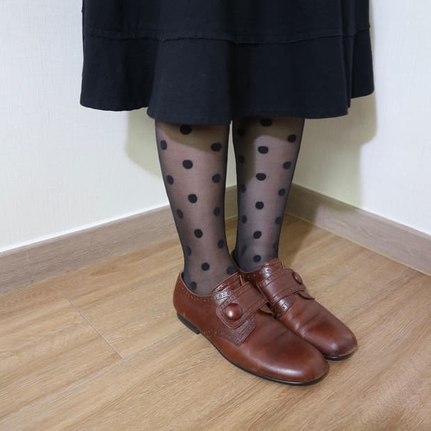 Tricot Brown Mary Jane