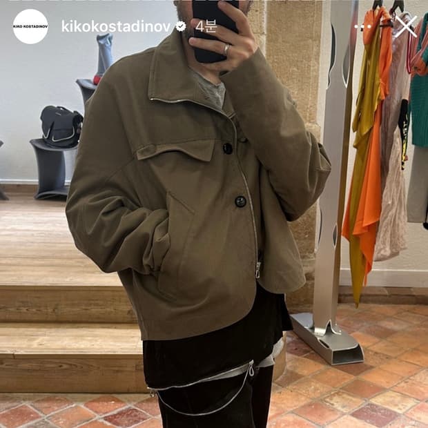 (48)키코 코스타디노브 잭라이트 자켓 카키