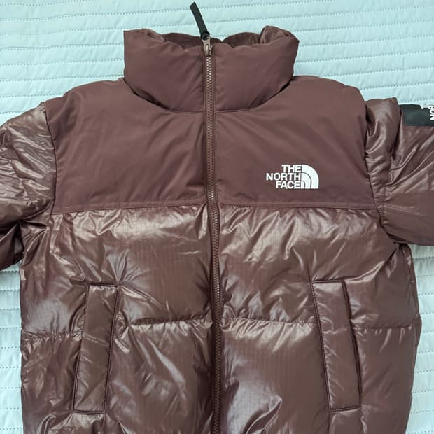 노스페이스 눕시 다운 자켓 코코아 브라운 S
