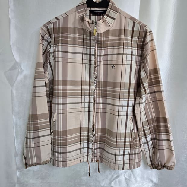Munsingwear 체크 패턴 집업 자켓 (2147)