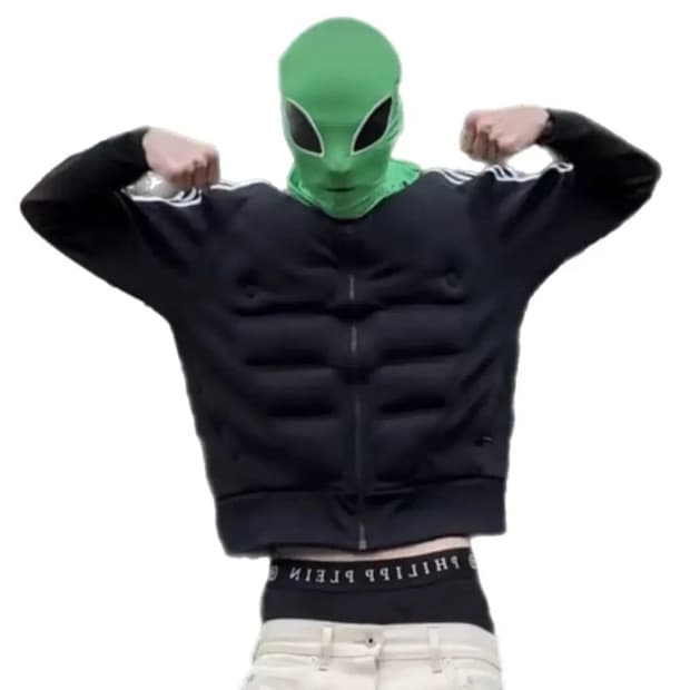 (레어 ) Jeremy Scott  x Adidas  패디드 머슬 져지탑