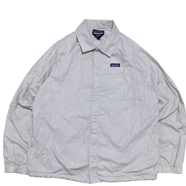 파타고니아 로고 베이지 셔츠자켓