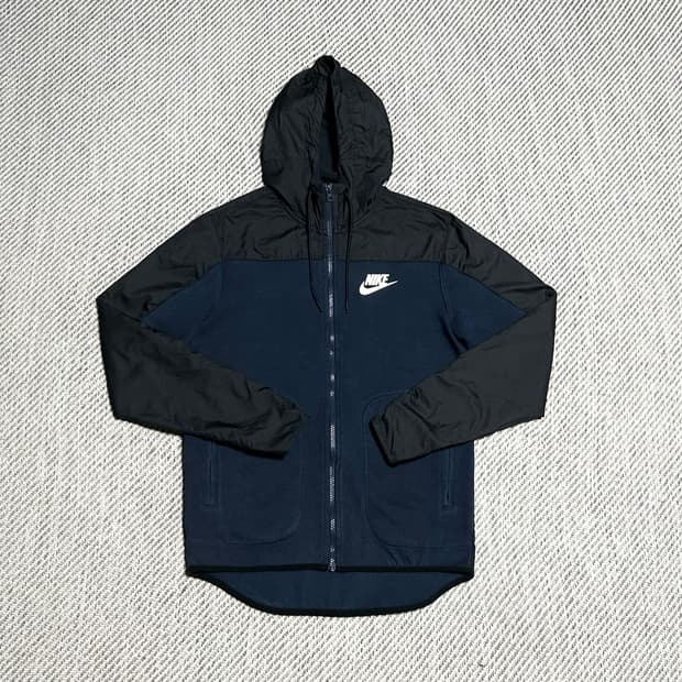[M] Nike 나이키 네이비 배색 후드집업 자켓
