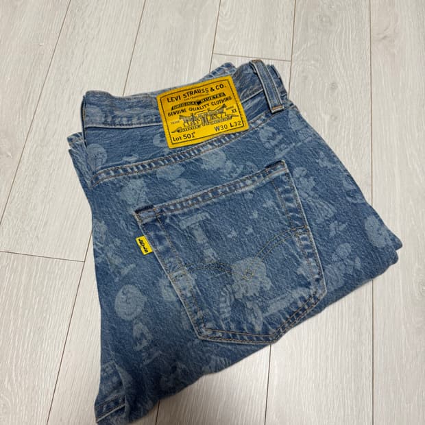 리바이스 X 피너츠 스누피 501  30 x32